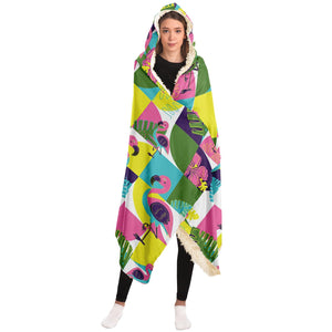 Lost in the Tropics Hooded Blanket