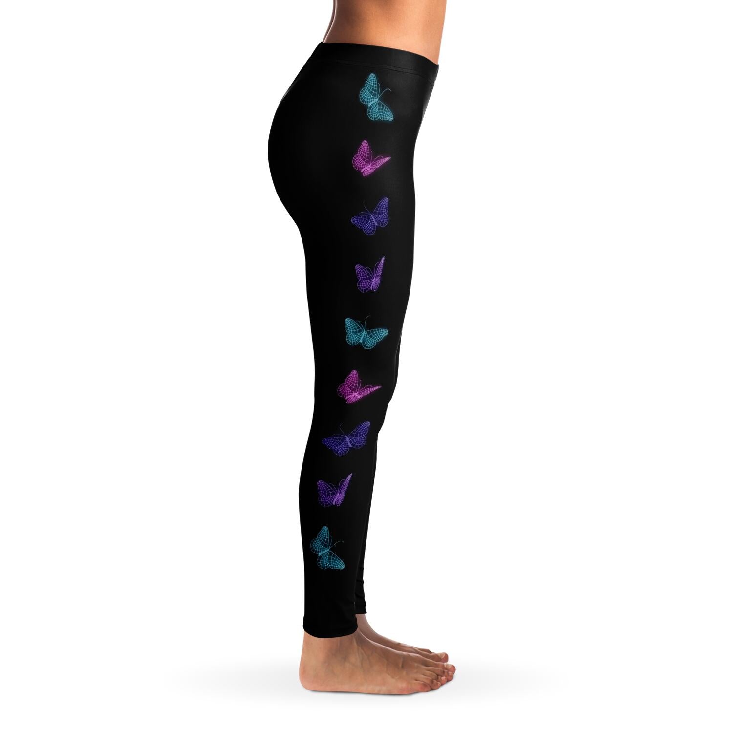Optical Illusion Butterfly Side Leggings