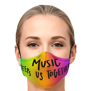 Music Keeps Us Together Face Mask