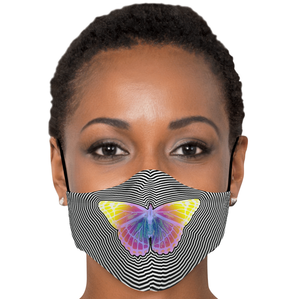 Trippy Butterfly Face Mask