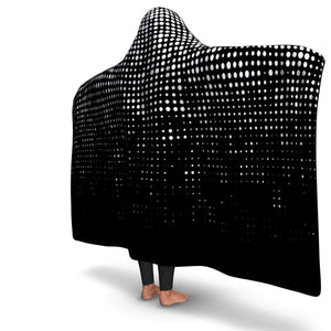 Dot Illusion Hooded Blanket