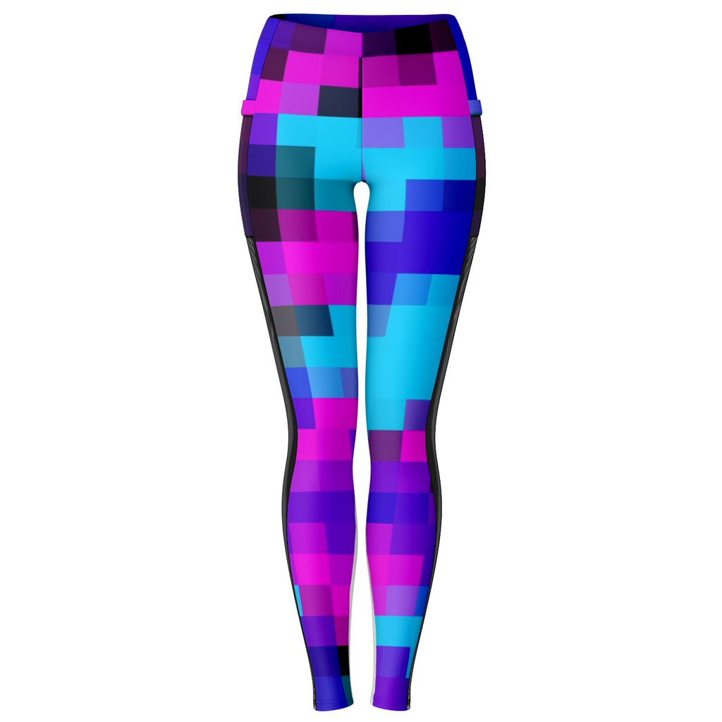 Color Pop Pixel Mesh Leggings