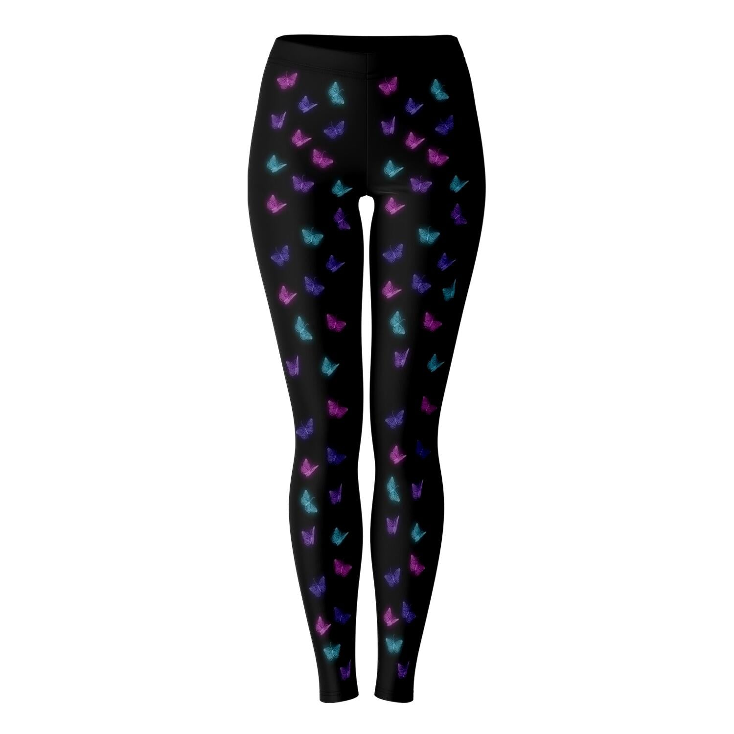Optical Illusion Mini Butterfly Front Leggings